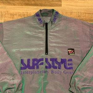 VTG Surf Style Body Gear Iridescent Windbreaker